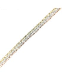 Tri-Color Fancy Diamond Bracelet 